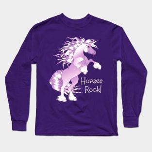 Horses Rock Long Sleeve T-Shirt